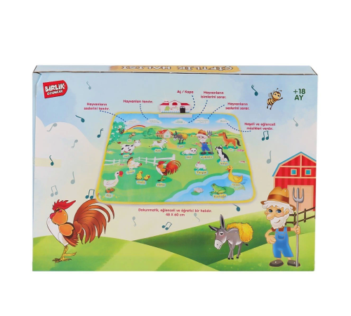 YY-571 A622374TR-U Sesli ve Işıklı Eğitici Çiftlik Halısı