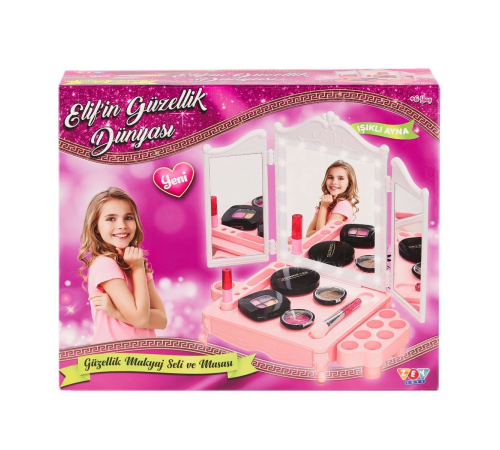 ZEY2044 LED Işıklı Elif'in Güzellik Dünyası Makyaj Seti