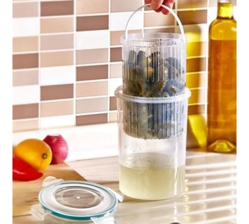 Zeytin Turşu Sebze Yıkama Kutusu Klipsli Kapaklı Saklama Kabı Zeytin Turşu Sebze Yıkama Kutusu Klipsli Kapaklı Saklama Kabı