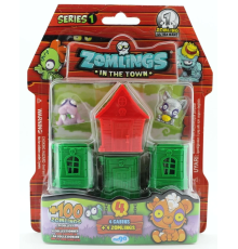 Zomlings 4'Lü Paket Seri 1 Kırmızı Evli  P00972