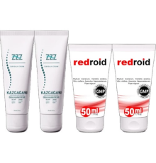 ZZZ 2 Tane Kaz Gagası Corydalis 100 ml Sırt Bel Kas Iskelet Kısmi Kullanım Kremi + 2 Tane Redroid Hemeroid Için 50 ml
