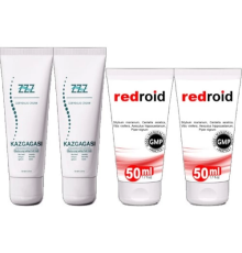 Kaz Gagası 100 ml Sırt Bel Kas Iskelet Kısmi Kullanım Kremi 2 Adet Redroid Hem.eroid 50 ml 2 Adet