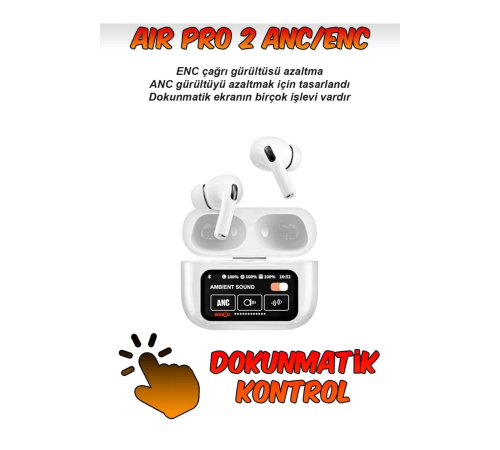 2. Nesil Pro 2 Kulaklık ANC Mod Özellikleri Aktif Ios Android Uyumlu Wireless Şarjlı 2. Nesil Pro 2 Kulaklık ANC Mod Özellikleri Aktif Ios Android Uyumlu Wireless Şarjlı