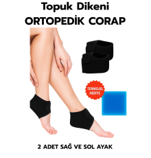 2li Topuk Dikeni Silikon Tabanlı Ortopedik Çorap Ağrı Azaltıcı Çatlak Nasır Ayak Destek Çorapları
