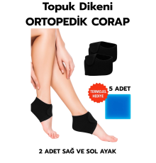 2li Topuk Dikeni Silikon Tabanlı Ortopedik Çorap Ağrı Azaltıcı Çatlak Nasır Ayak Destek Çorapları