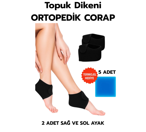 2li Topuk Dikeni Silikon Tabanlı Ortopedik Çorap Ağrı Azaltıcı Çatlak Nasır Ayak Destek Çorapları