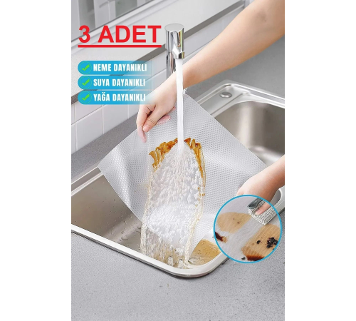 ( 3 ADET ) Çok Amaçlı Pratik Kaydırmaz 45 Cm X 3 Metre Raf Örtüsü (Mutfak-Dolap içi-Buzdolabı ) ( 3 ADET ) Çok Amaçlı Pratik Kaydırmaz 45 Cm X 3 Metre Raf Örtüsü (Mutfak-Dolap içi-Buzdolabı )