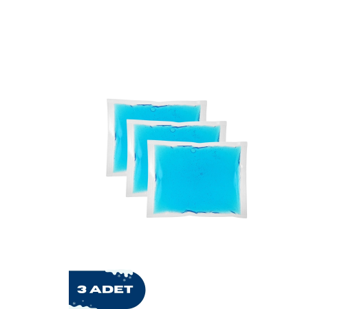 3 Adet Soğuk Sıcak Jel Kompres, Yaralanma Soğutucu Isıtıcı 13x13
