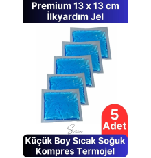 5'li Avantaj Küçük Boy Soğuk Sıcak Kompres Buz Jel Termojel El Ayak Diz Ağrı Tekrar Kullanılabilir