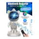 Alüminyum Taşınabilir hoparlör Astronot Bluetooth Hoparlör - Projeksiyon, Gece Lambası, RGB LED, SD
