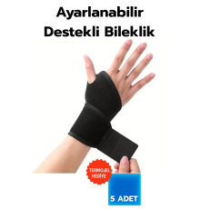 Ayarlanabilir Destekli Kadın erkek El Bilekliği Sağ Sol El Uyumlu, Spor Ve Günlük Kullanıma Uygun