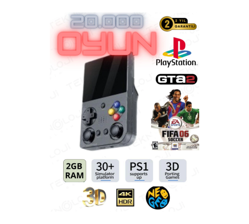 El Atarisi 3.5 UltraHd Ekran Gamepad Retro Atari PSP/PS1/NeoGeo Fıfa Gta 20.000 Games Oyun Konsolu El Atarisi 3.5 UltraHd Ekran Gamepad Retro Atari PSP/PS1/NeoGeo Fıfa Gta 20.000 Games Oyun Konsolu