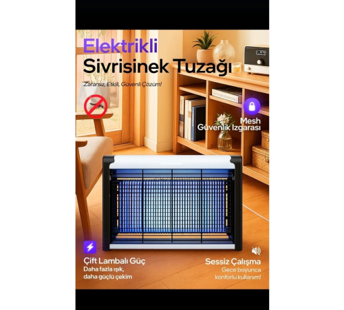 Elektrikli Sivri Sinek Öldürücü Sivrisinek Kovucu Sineksavar Cız Zincir Askılı Mavi Işıklı Elektrikli Sivri Sinek Öldürücü Sivrisinek Kovucu Sineksavar Cız Zincir Askılı Mavi Işıklı