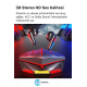K98 Pro Oyuncu HD Ses Mikrofonlu Işıklı Metal Kasa iOS Android Uyumlu Bluetooth Kablosuz Kulaklık