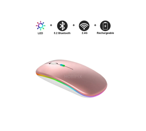 Kablosuz Fare Wireless Mouse, Bluetooth 5.2, Şarjlı, Ergonomik, Type-c, 800/1200/1600 Dpı, Led Işık Kablosuz Fare Wireless Mouse, Bluetooth 5.2, Şarjlı, Ergonomik, Type-c, 800/1200/1600 Dpı, Led Işık