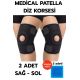 Medical Patella Destekli Diz Korsesi İkili Sağ Sol Çapraz Bağ Menisküs Ağrısı Için Sporcu Dizlik