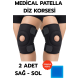 Medical Patella Destekli Diz Korsesi İkili Sağ Sol Çapraz Bağ Menisküs Ağrısı Için Sporcu Dizlik