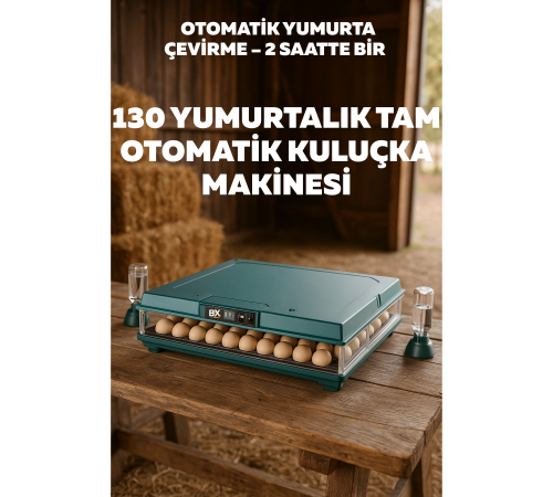 Slim Model 130 Yumurtalık Tam Otomatik Kuluçka Makinesi Gün Sayaçlı Yedek Motorlu Slim Model 130 Yumurtalık Tam Otomatik Kuluçka Makinesi Gün Sayaçlı Yedek Motorlu