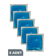 Termojel Sıcak Soğuk Kompres Jel Buz Paketi, 5 Adet Soğutucu Jel Isıtıcı Jel Kompres 13cmx13cm