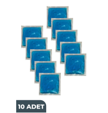 Termojel Soğuk Sıcak Kompres Jel, Ağrı, Şişkinlik, Soğutucu Jel, Isıtıcı Termo Jel 13cmx13cm 10 Adt