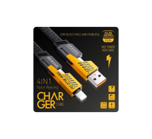 Tüm Telefonlara Uyumlu Cl24 Süper Hızlı 4 In 1 Sarj Kablosu