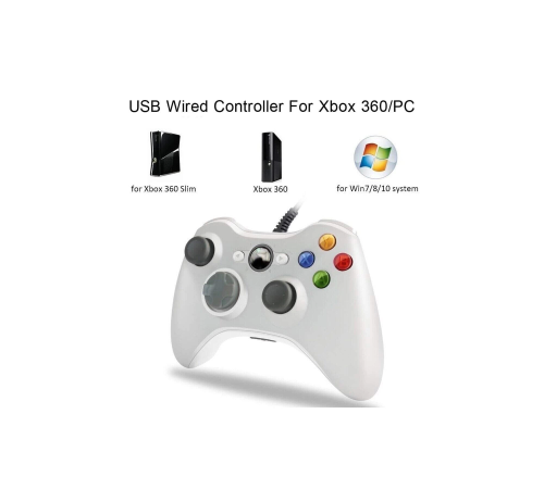 Xbox 360 Ve Pc Uyumlu Kablolu Oyun Kolu Joystick Gamepad Xbox 360 Ve Pc Uyumlu Kablolu Oyun Kolu Joystick Gamepad