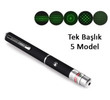 Yeşil Lazer Pointer 500 mW 15 Km Etkili (Tek Başlık 5 Model)