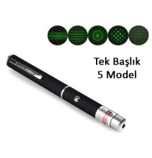 Yeşil Lazer Pointer 500 mW 15 Km Etkili (Tek Başlık 5 Model)