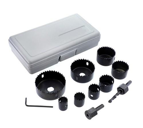 11 Parça Panç Seti Ağaç Kesme Testere Matkap Ucu Takımı Alçıpan Tavan Kesme