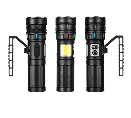 15.000 Lümen TG + COB LED Şarjlı El Feneri WT-703