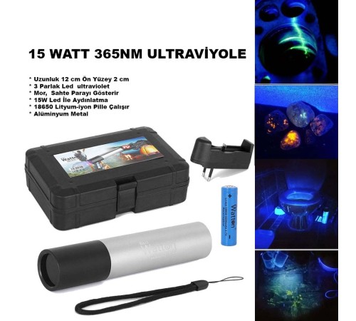 15 Watt 365nm Ultraviyole Para Işığı Wt-305