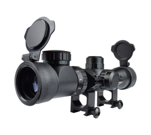 2-6x28 Zoomlu Av Tüfeği Dürbünü Hedef Çizgili Çift Işıklı