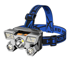 212 Model Şarjlı 5 Led 4 Modlu Cob Led Avcı Balıkçı Kamp Süper Kafa Lambası