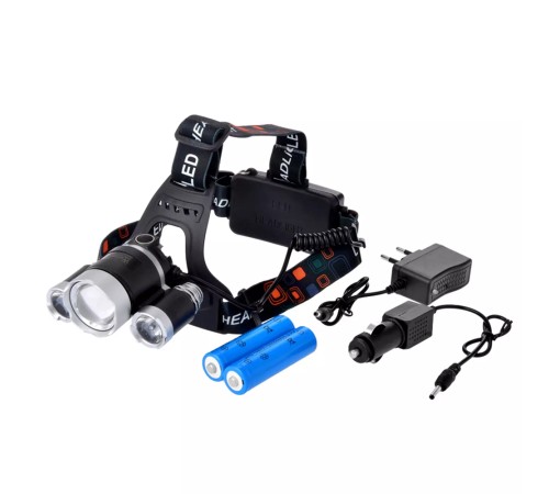 3 Başlıklı Şarjlı Kafa Feneri Wt-256