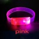 3 Modlu Pilli LED Işıklı Esnek Parti Bilekliği Pembe
