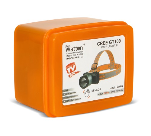4200 Lümen Şarjlı Sensörlü Göstergeli Kafa Lambası Wt-719