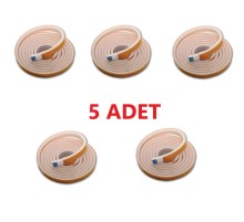 5 Adet 9 Metre Pencere Izolasyon Bandı Yapışkanlı Cam Yalıtım Süngeri Rüzgar Soğuk Kesici Pimapen Fitili