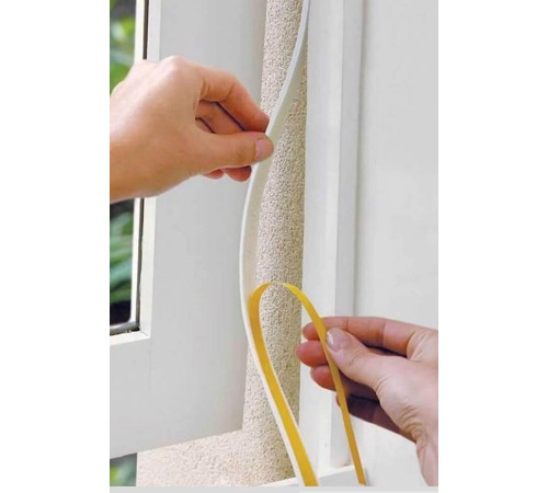 5 Adet 9 Metre Pencere Izolasyon Bandı Yapışkanlı Cam Yalıtım Süngeri Rüzgar Soğuk Kesici Pimapen Fitili