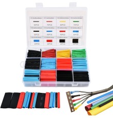 560 Parça Makaron Seti Kapaklı Kutulu Kablo Birleştirme Koruyucu Sıcaklıkla Daralan Makaron Set