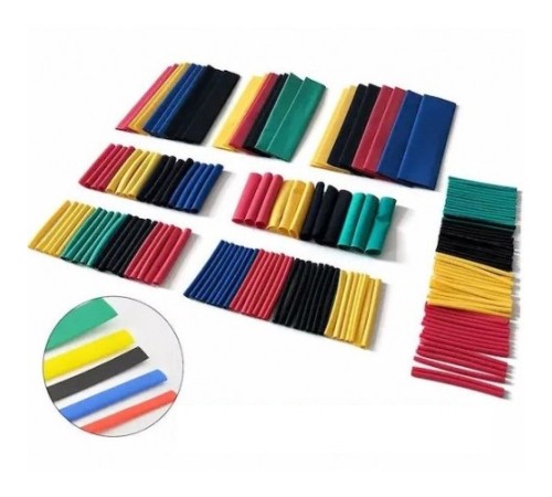 560 Parça Makaron Seti Kapaklı Kutulu Kablo Birleştirme Koruyucu Sıcaklıkla Daralan Makaron Set