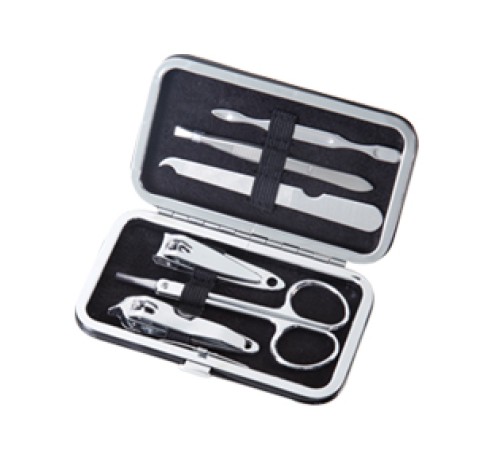 6 Parça Profesyonel Manikür Seti -Tırnak  Makası- Kaş Makas- Cımbız - Törpü Seti