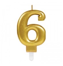 6 Rakam Mum Gold Renk