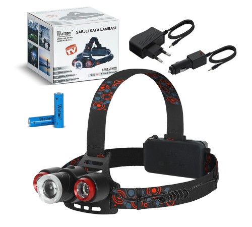 6000 Lümen Şarjlı Kafa Lambası WT-632