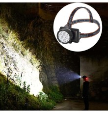 7 Ledli Şarjlı Baret Kafa Lambası Wt-701