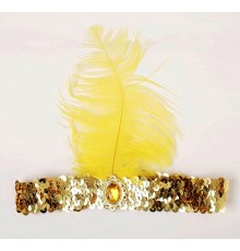 70'ler 80'ler ve 90'lar Temalı Altın Renk Çarliston Saç Bandı