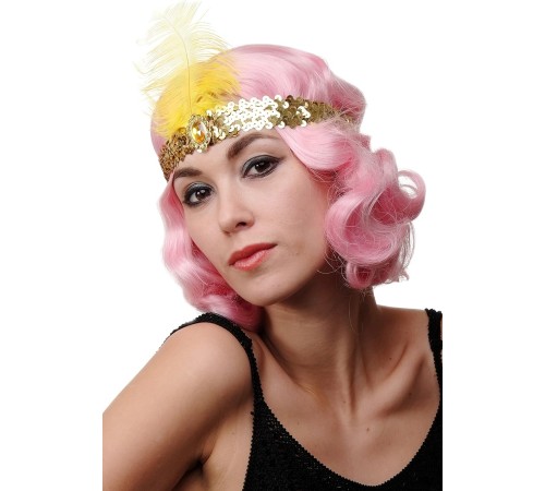 70'ler 80'ler ve 90'lar Temalı Altın Renk Çarliston Saç Bandı