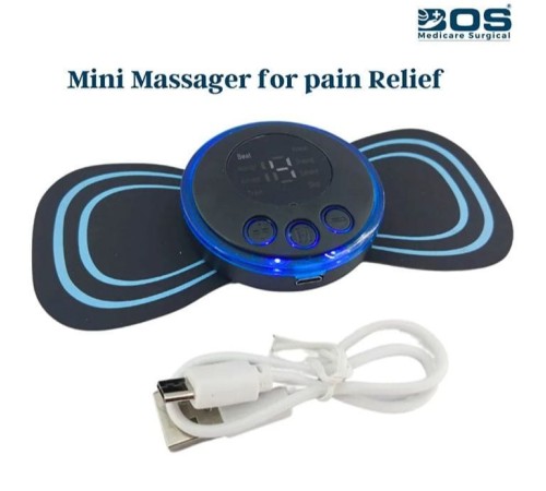 8 Modlu Mini Şarjlı Kelebek LCD Ekran Ems Boyun Omuz Kol Sırt Elektrikli Masaj Bantı Kas Stimülatörü