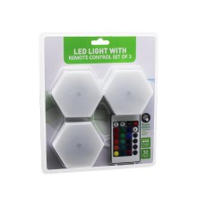 SDR-WT-365 LED LIGHT WITH 3PCS 6GEN RGB KUMANDALI PİLLİ DOKUNMATİK LAMBA SETİ 6LED