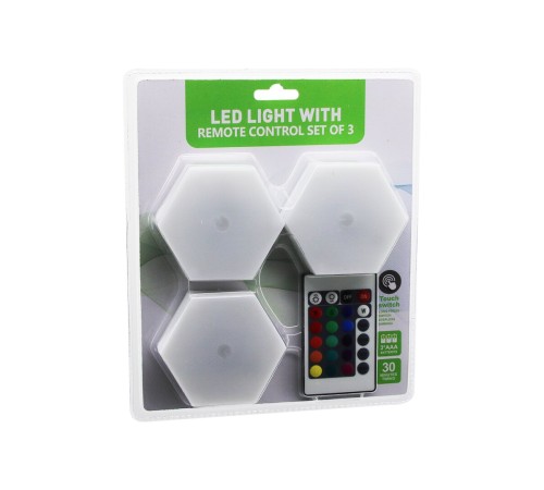 SDR-WT-365 LED LIGHT WITH 3PCS 6GEN RGB KUMANDALI PİLLİ DOKUNMATİK LAMBA SETİ 6LED