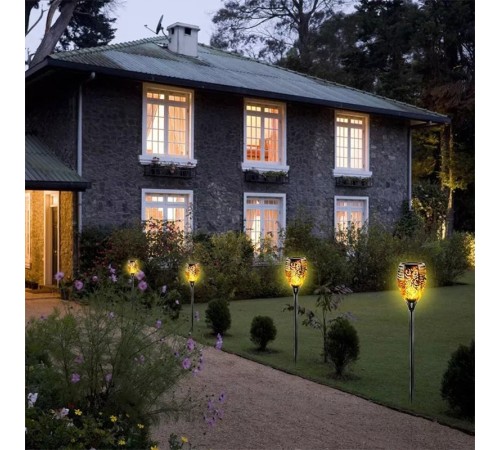 Alev Efektli Solar Bahçe Lambası (51 cm)